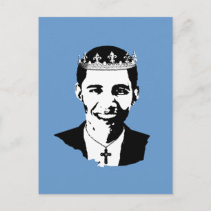 Barack Obama Crown and Cross Postcard