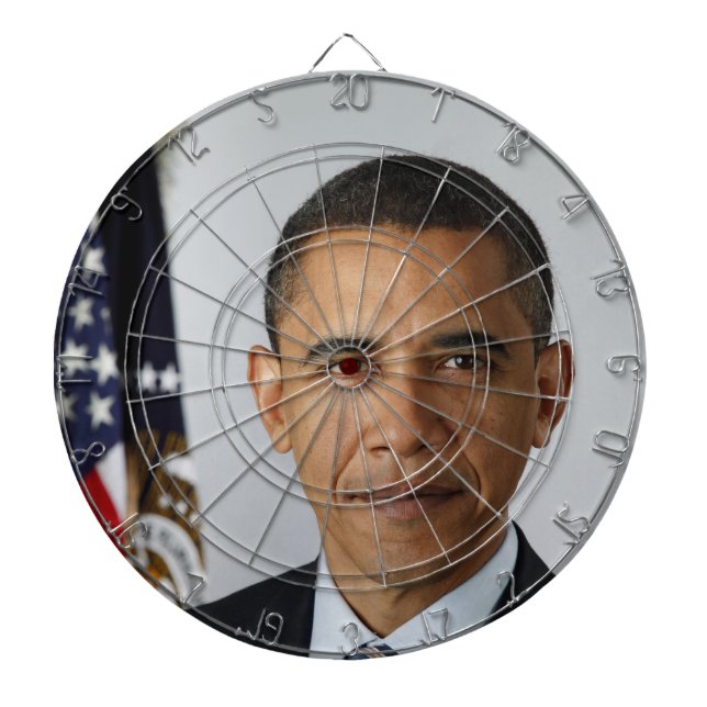Barack Obama Dartboard (Front)