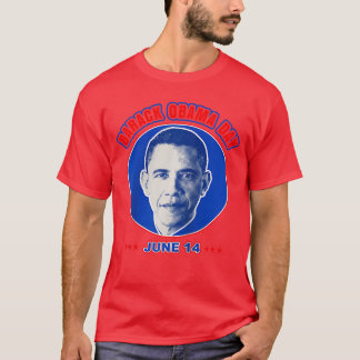 Barack Obama Day 14 June Raglan Baseball Tee