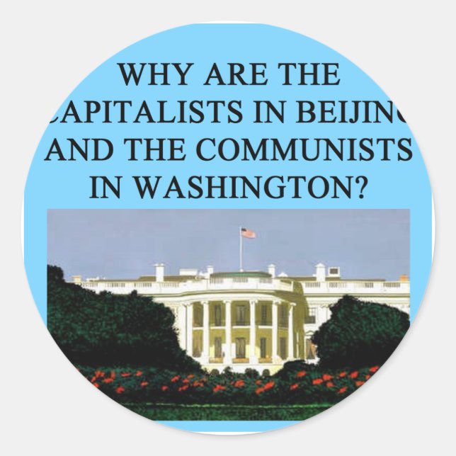 barack obama democratic socialist classic round sticker (Front)