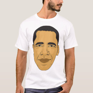 Barack Obama Digital Face Illustration Tee