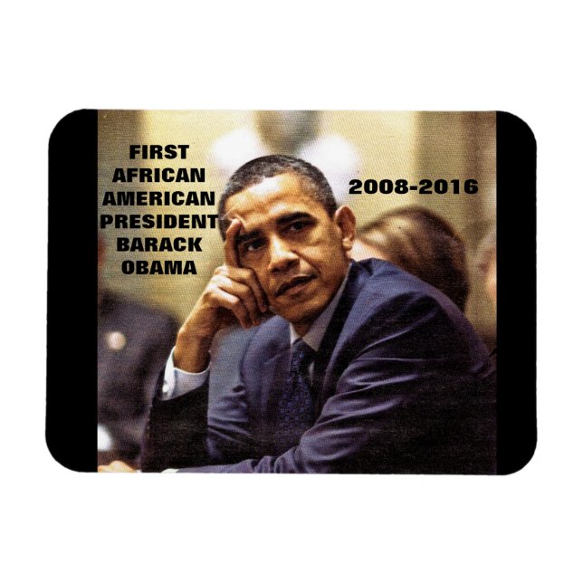 BARACK OBAMA FIRST NEGRO AMERICAN PRESIDENT MAGNET (Horizontal)