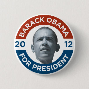 Barack Obama For President 2012 6 Cm Round Badge