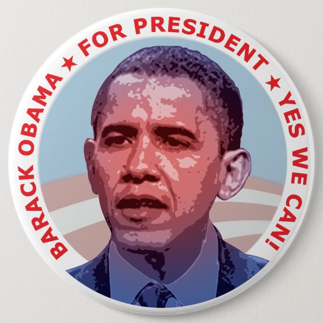 Barack Obama for President 6 Cm Round Badge (Front)