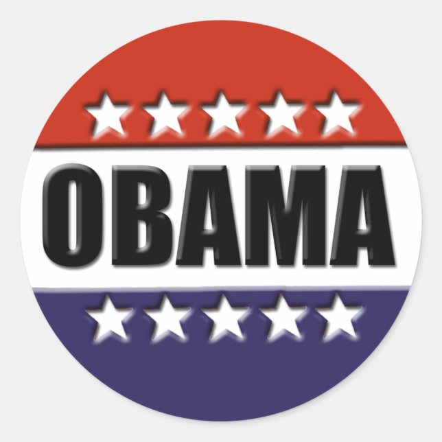 Barack Obama for President Stickers (Front)