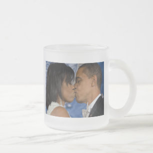 Barack Obama Frosted Glass Coffee Mug