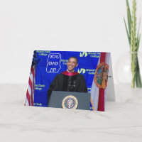 Barack Obama - Graduation Greeting Card-M