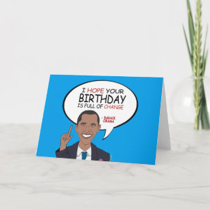 Barack Obama Greeting - Happy Birthday Card