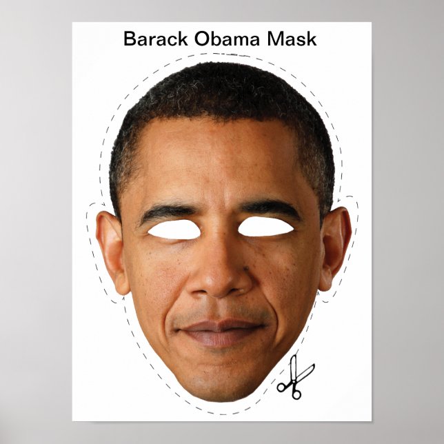 Barack Obama Halloween Mask Poster (Front)