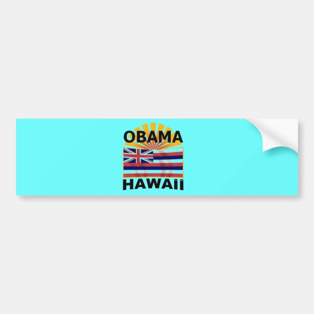 Barack Obama Hawaii Bumper Sticker (Front)