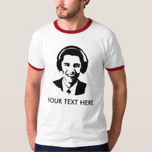 Barack Obama headphones T-shirt
