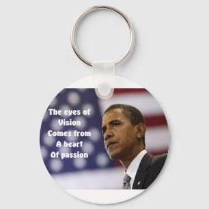 Barack Obama heart of passion Key Ring