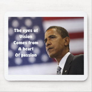 Barack Obama heart of passion Mouse Mat