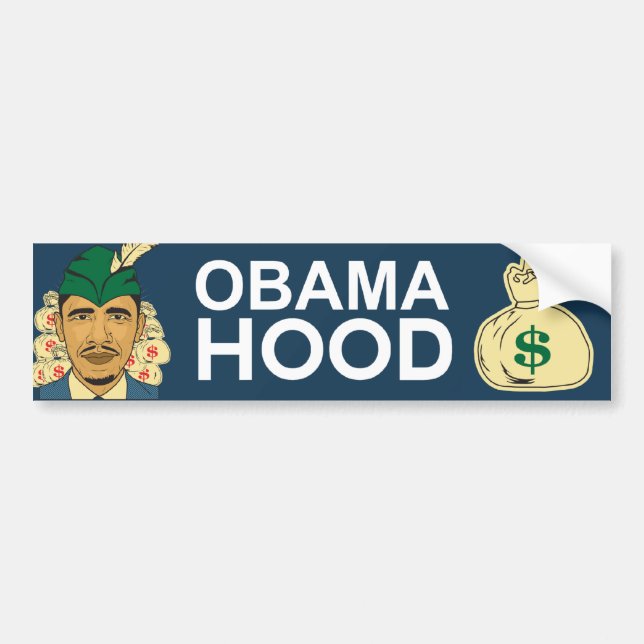 Barack Obama Hood Robin Hood Bumper Sticker (Front)