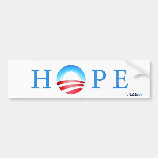 Barack Obama Hope Bumper Sticker (Front)