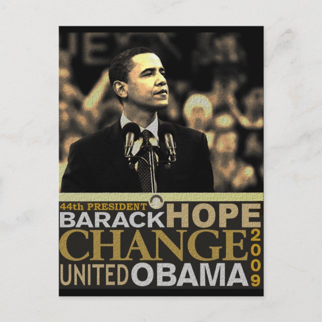 Barack Obama Hope Postcard (Front)