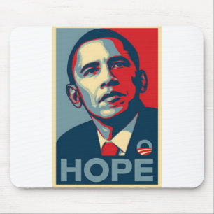 Barack Obama Hope Poster Mouse Mat