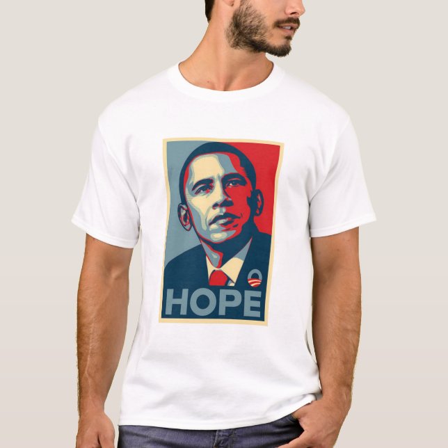 Barack Obama Hope Poster T-Shirt (Front)