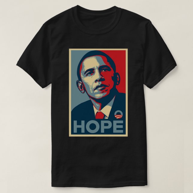 Barack Obama Hope Poster T-Shirt (Design Front)