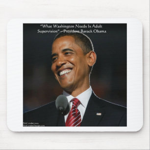 Barack Obama & Humor Quote Gifts & Cards Mouse Mat