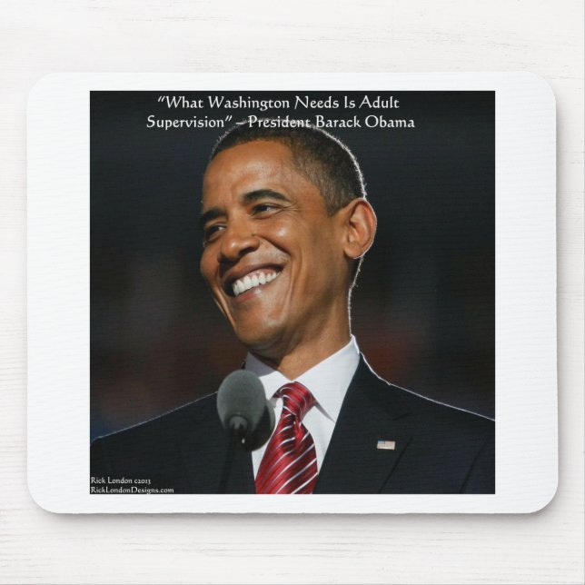 Barack Obama & Humor Quote Gifts & Cards Mouse Mat (Front)
