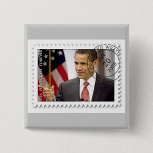 Barack Obama Inauguration 2009 15 Cm Square Badge
