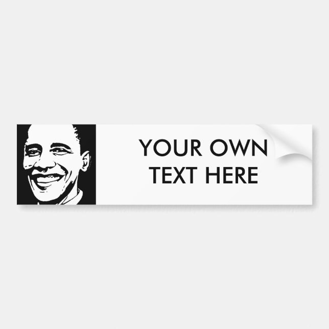 BARACK OBAMA INK ART BUMPER STICKER (Front)