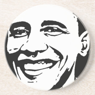 BARACK OBAMA INK ART COASTER