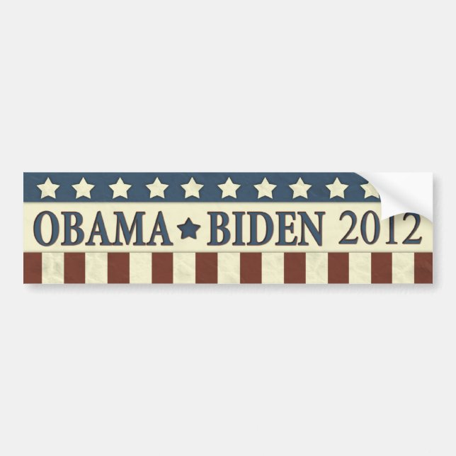 Barack Obama Joe Biden 2012 Bumper Sticker (Front)