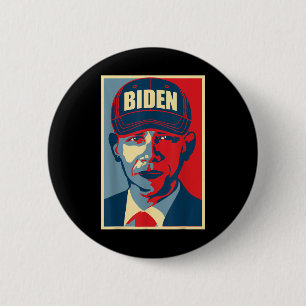Barack Obama Joe Biden Hat 2020 Election Usa Democ 6 Cm Round Badge