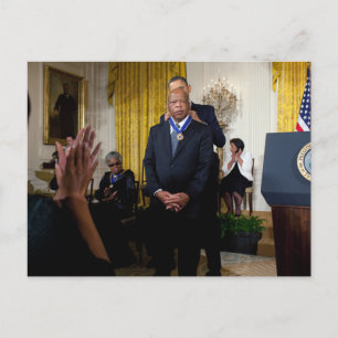Barack Obama & John Lewis Postcard