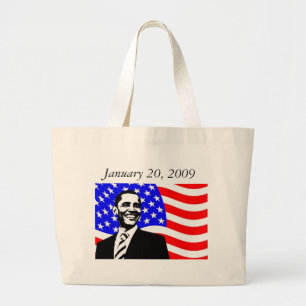 Barack Obama Large Tote Bag