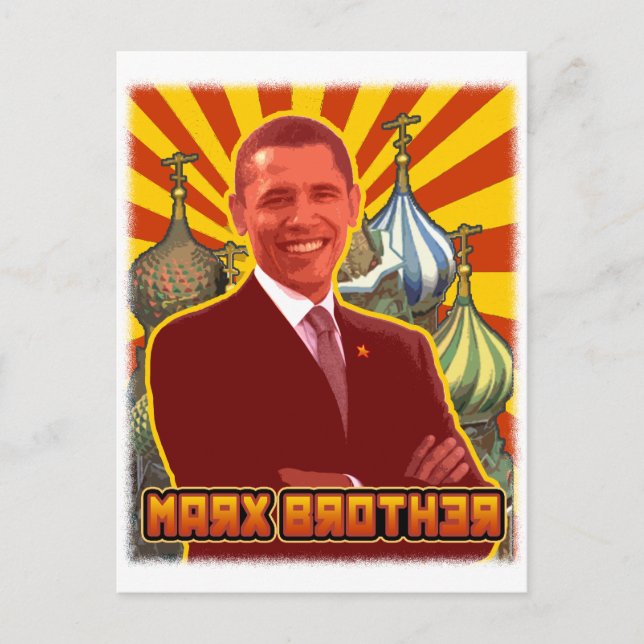 Barack Obama: Marx Brother Postcard (Front)