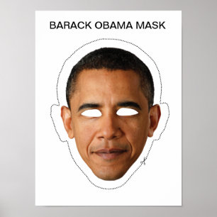 Barack Obama Mask Poster
