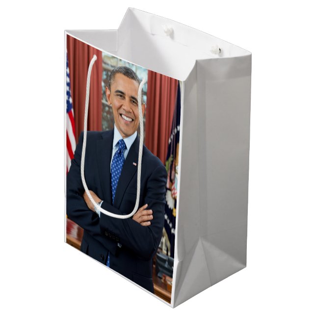 Barack Obama Medium Gift Bag (Front Angled)