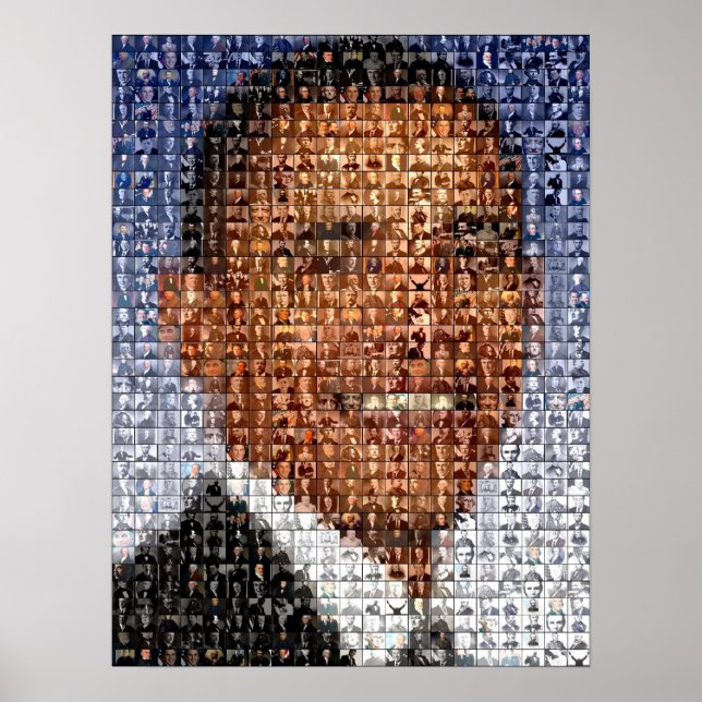 BARACK OBAMA montage Poster (Front)