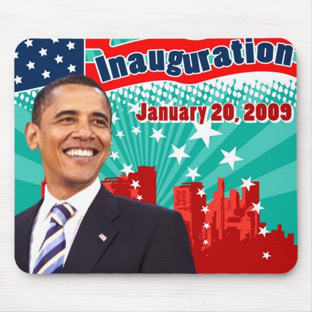 Barack Obama Mouse Mat (Front)