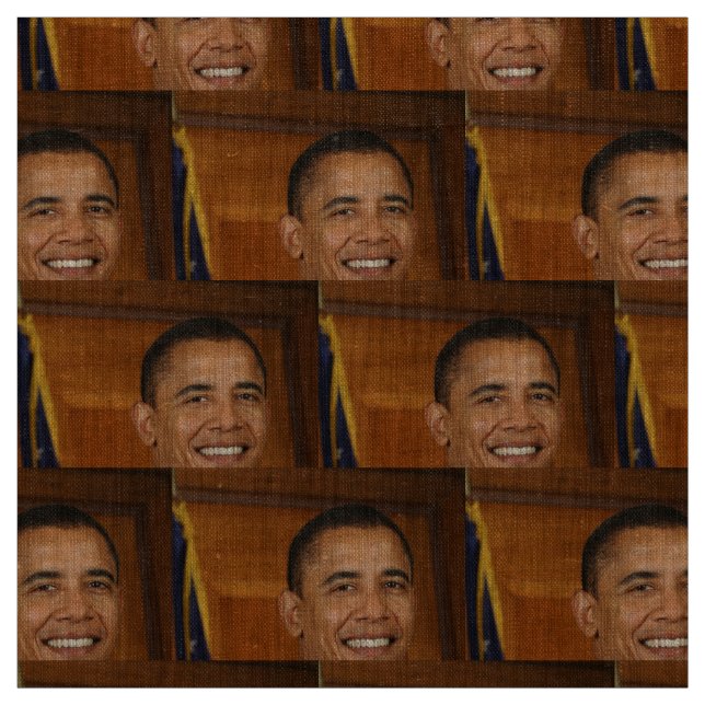 Barack Obama Official Portrait Fabric (Swatch)
