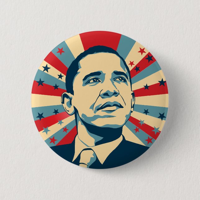 Barack Obama Pinback Button (Front)