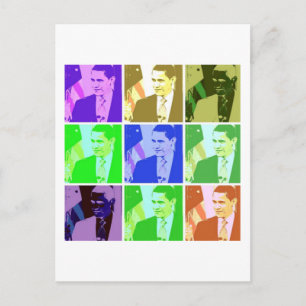 Barack Obama Pop Art Postcard