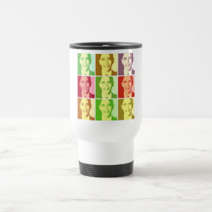 Barack Obama Pop Art Travel Mug