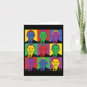Barack Obama Pop Art - Vintage History Tee Card