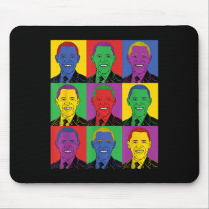 Barack Obama Pop Art - Vintage History Tee Mouse Mat