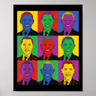 Barack Obama Pop Art - Vintage History Tee Poster