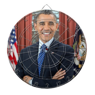 Barack Obama portrait Dartboard