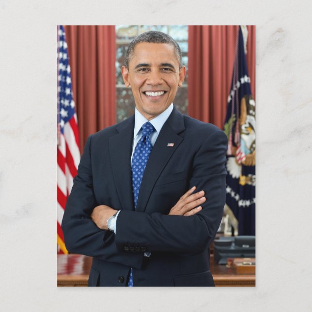 Barack Obama portrait Postcard (Front)