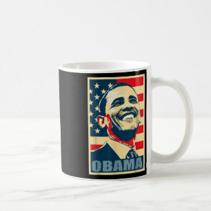 Barack Obama President 44 American Flag Happy Demo Coffee Mug