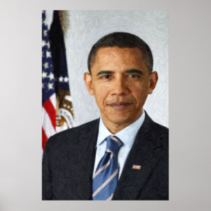 Barack Obama Presidential Portrait Poster
