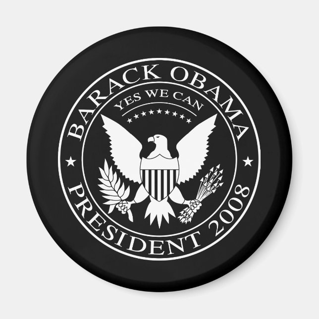 Barack Obama Presidential Seal 2008 Magnet (Front)