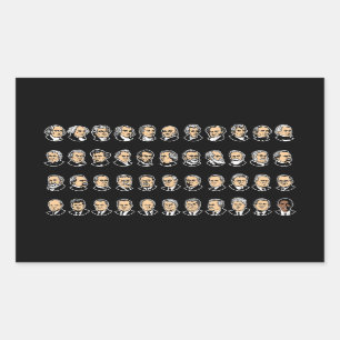 Barack Obama - Presidents Of The United States Rectangular Sticker